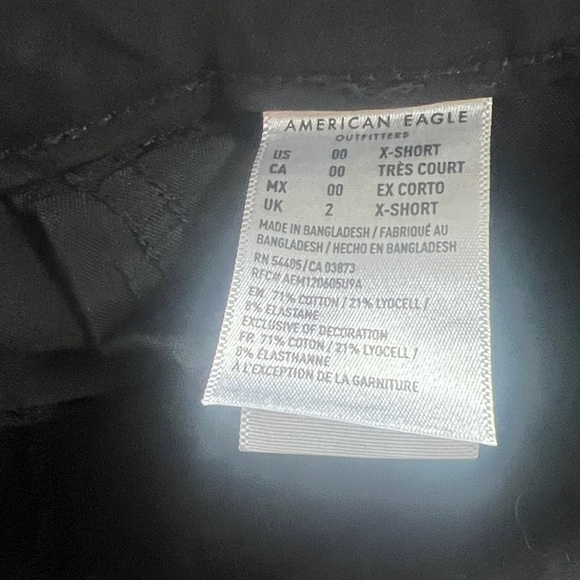 American Eagle Jeans Black Super Hi Rise Jegging Vintage Skinny Distressed 360 - Picture 12 of 14